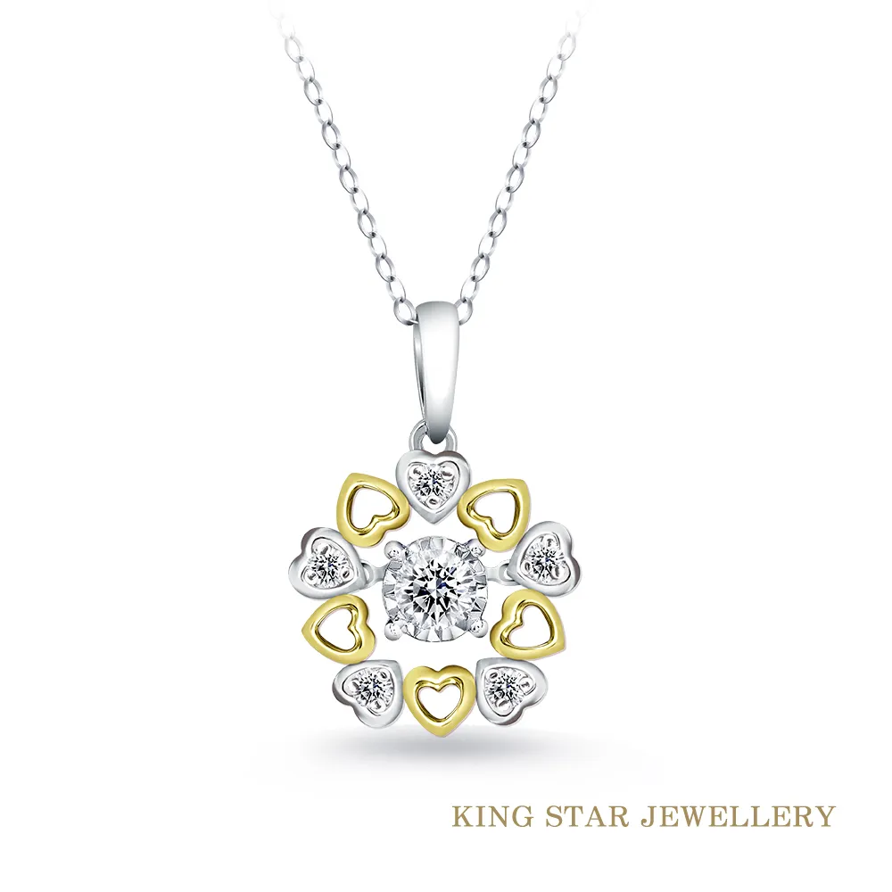 King Star 花語30分14K金鑽石項墜(最白D color /3 Excellent極優 八心八箭) 歷史價格詳細信息