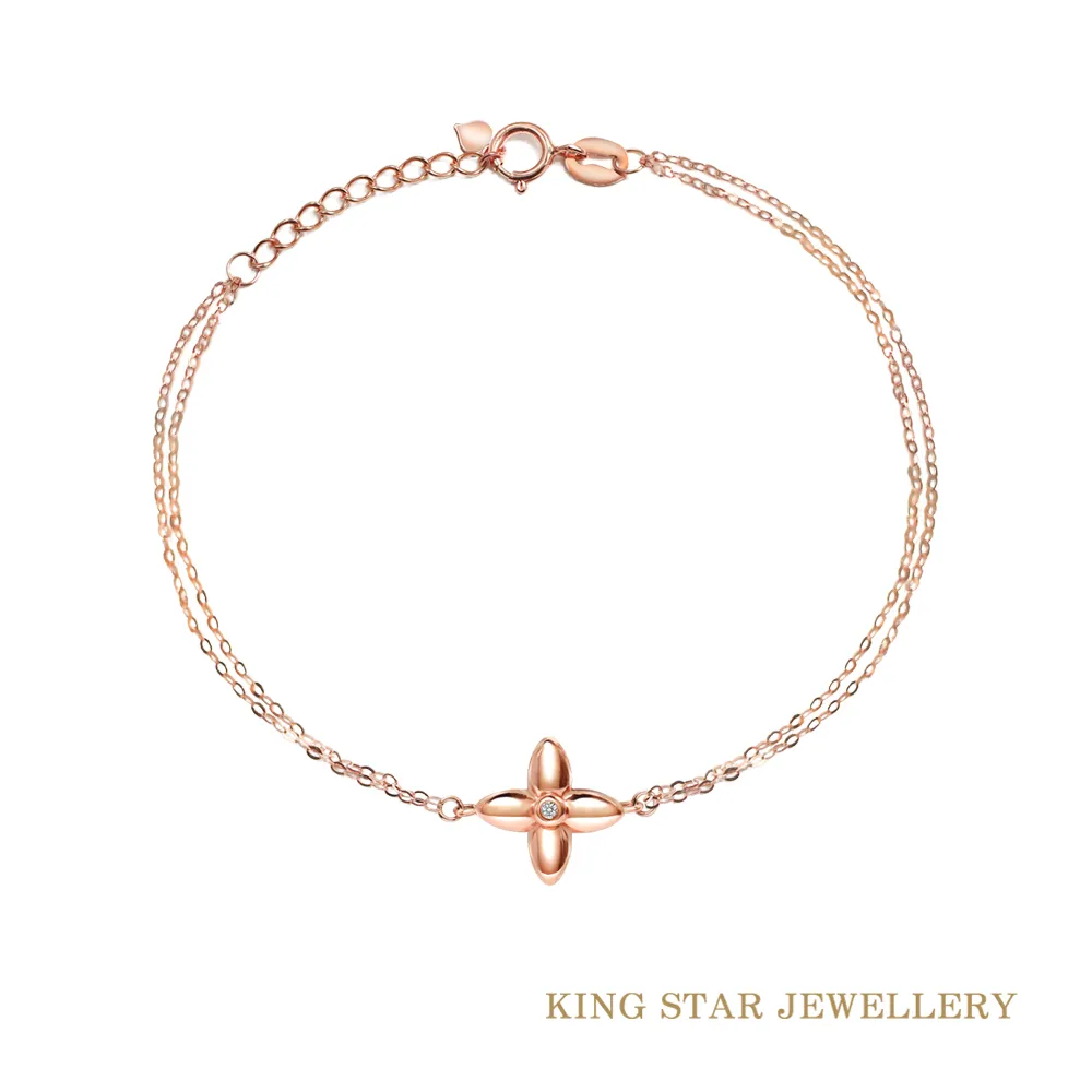 King Star 18K玫瑰金手鍊+項鍊套組(四款選) 歷史價格詳細信息