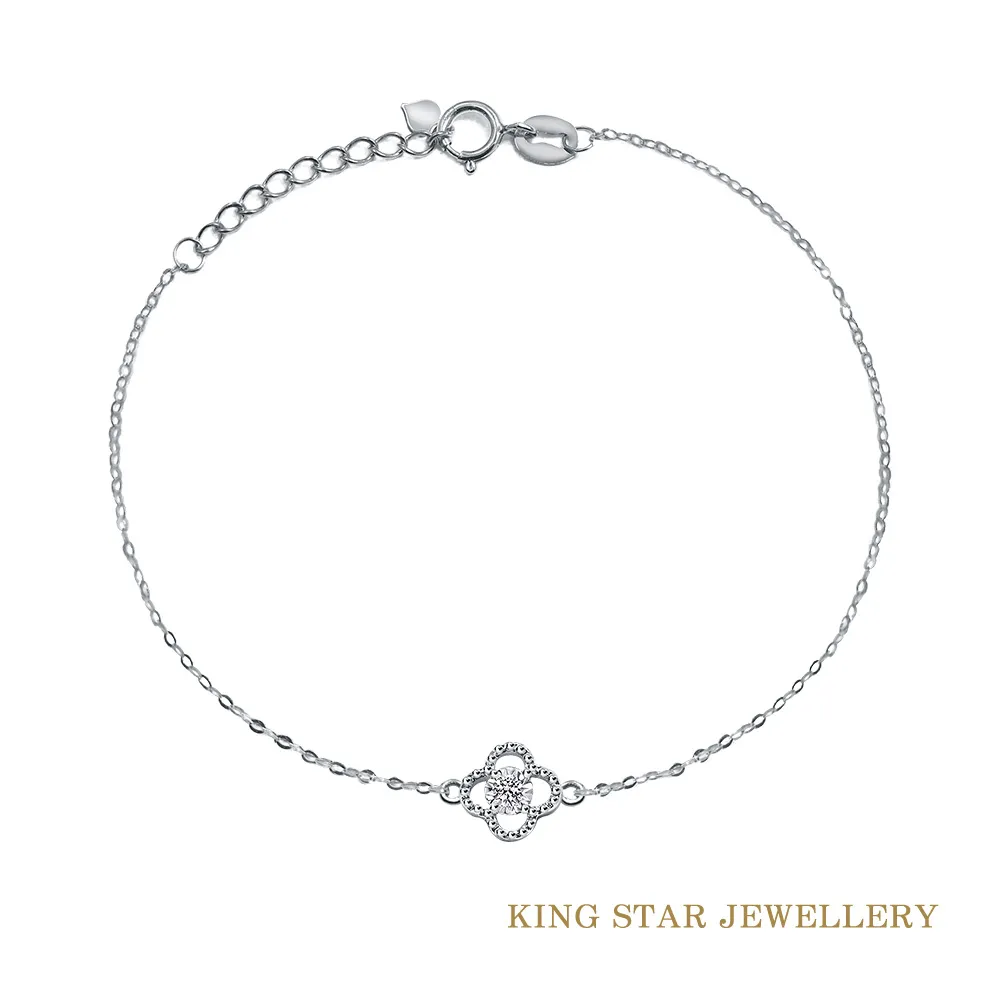 King Star 幸運草x18K玫瑰金 輕奢鑽石腳鍊任選(4選一) 歷史價格詳細信息