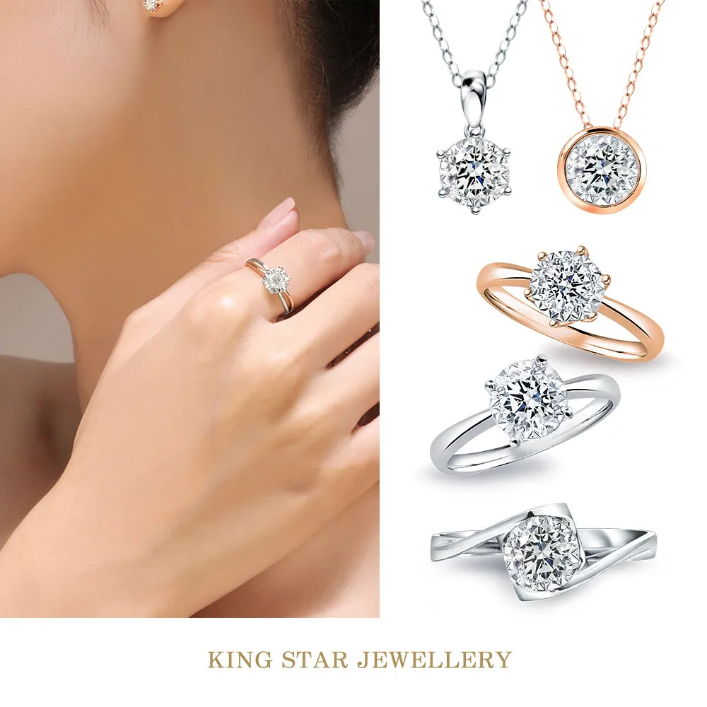 King Star 30分臻品18K金黃彩鑽戒(一克拉視覺效果) 歷史價格詳細信息