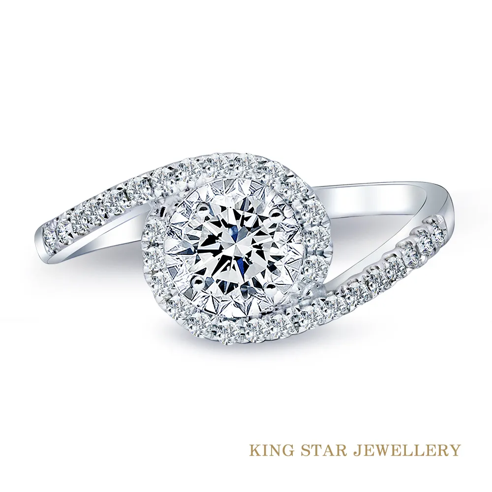 King Star 30分臻品18K金黃彩鑽戒(一克拉視覺效果) 歷史價格詳細信息