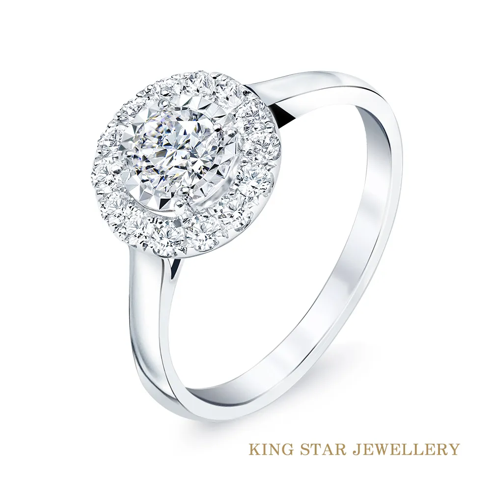 King Star 30分臻品18K金黃彩鑽戒(一克拉視覺效果) 歷史價格詳細信息