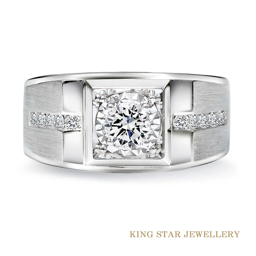 King Star 50分 最白D color 18K金 天然鑽石 愛戀雙色鑽戒(兩克拉視覺效果) 歷史價格詳細信息