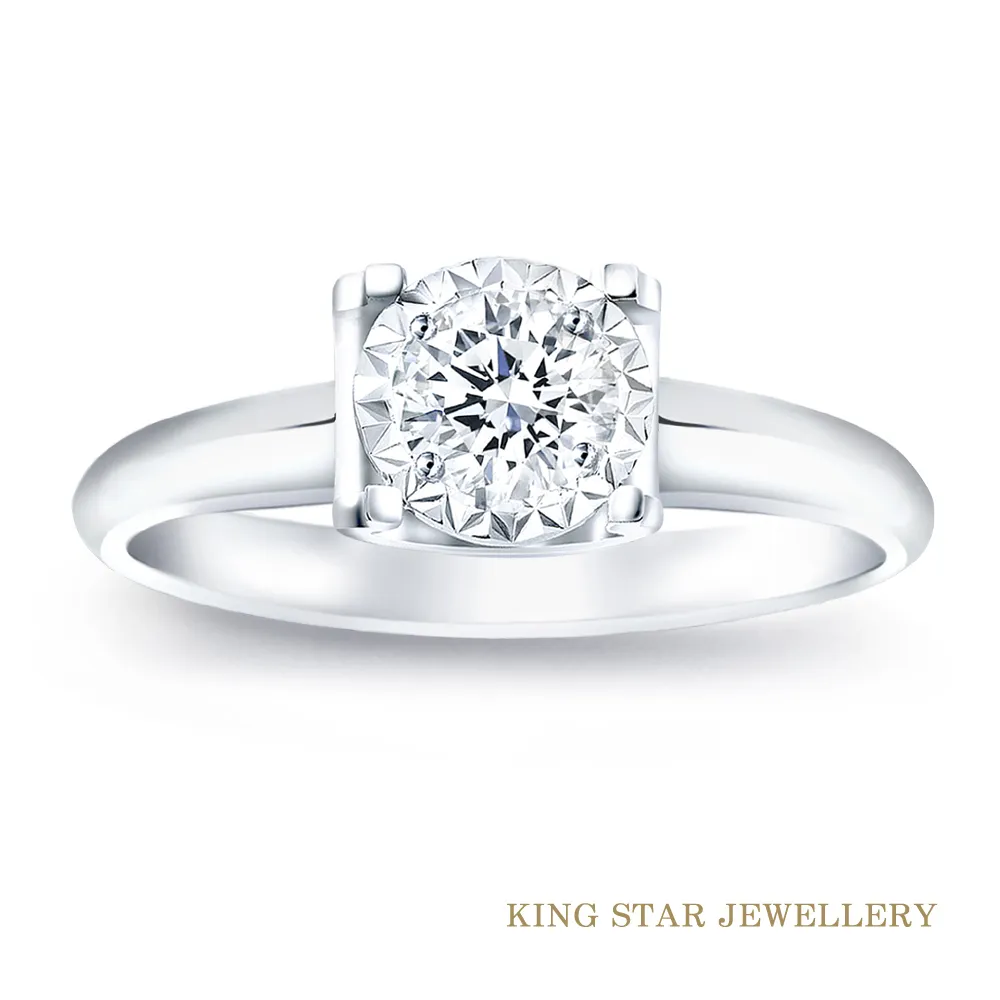 King Star 30分 最白D color 天然鑽石 華麗滿鑽戒指(3EX極優 八心八箭) 歷史價格詳細信息