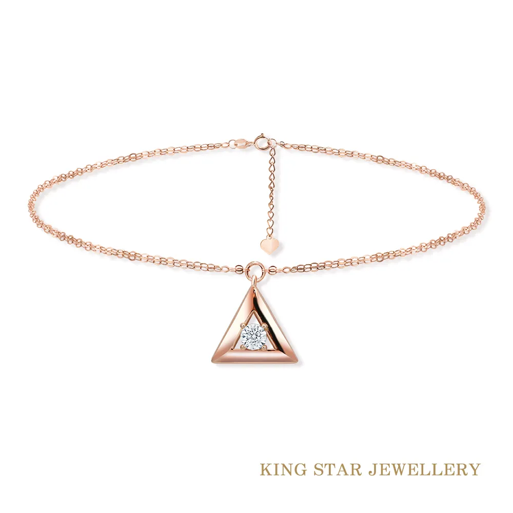 King Star 18K玫瑰金星星鑽石耳環(單顆美鑽擁有20分視覺效果) 歷史價格詳細信息