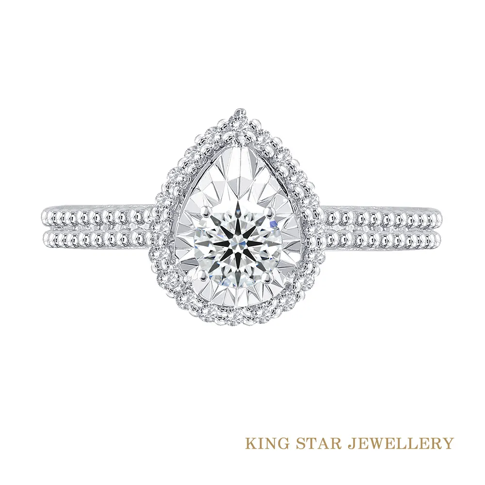 King Star 30分18K三色金鑽戒(最白D color / VS2 /3 Excellent極優) 歷史價格詳細信息