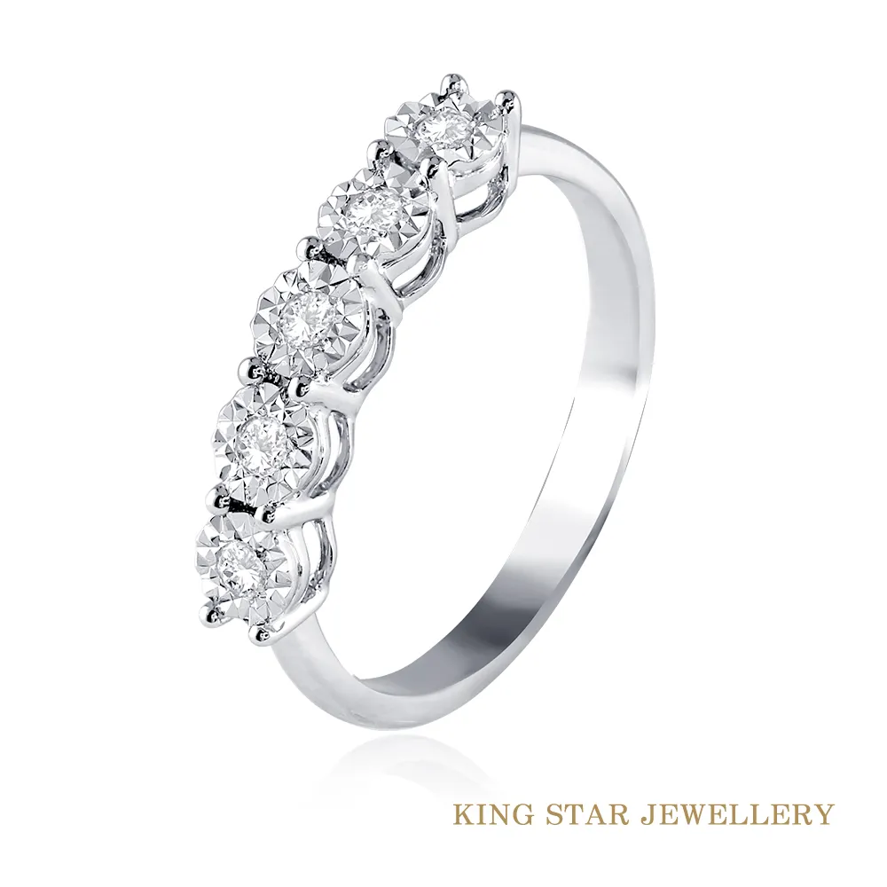 King Star 星河白K金鑽石戒指(嚴選無色等級美鑽) 歷史價格詳細信息