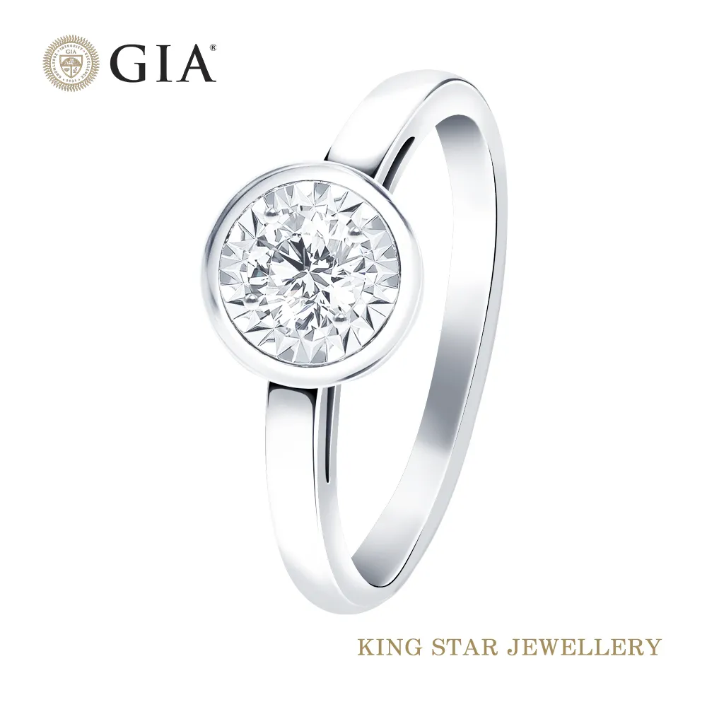 King Star GIA 30分 D color/VVS2 浪漫傾心滿鑽18K金鑽戒 歷史價格詳細信息