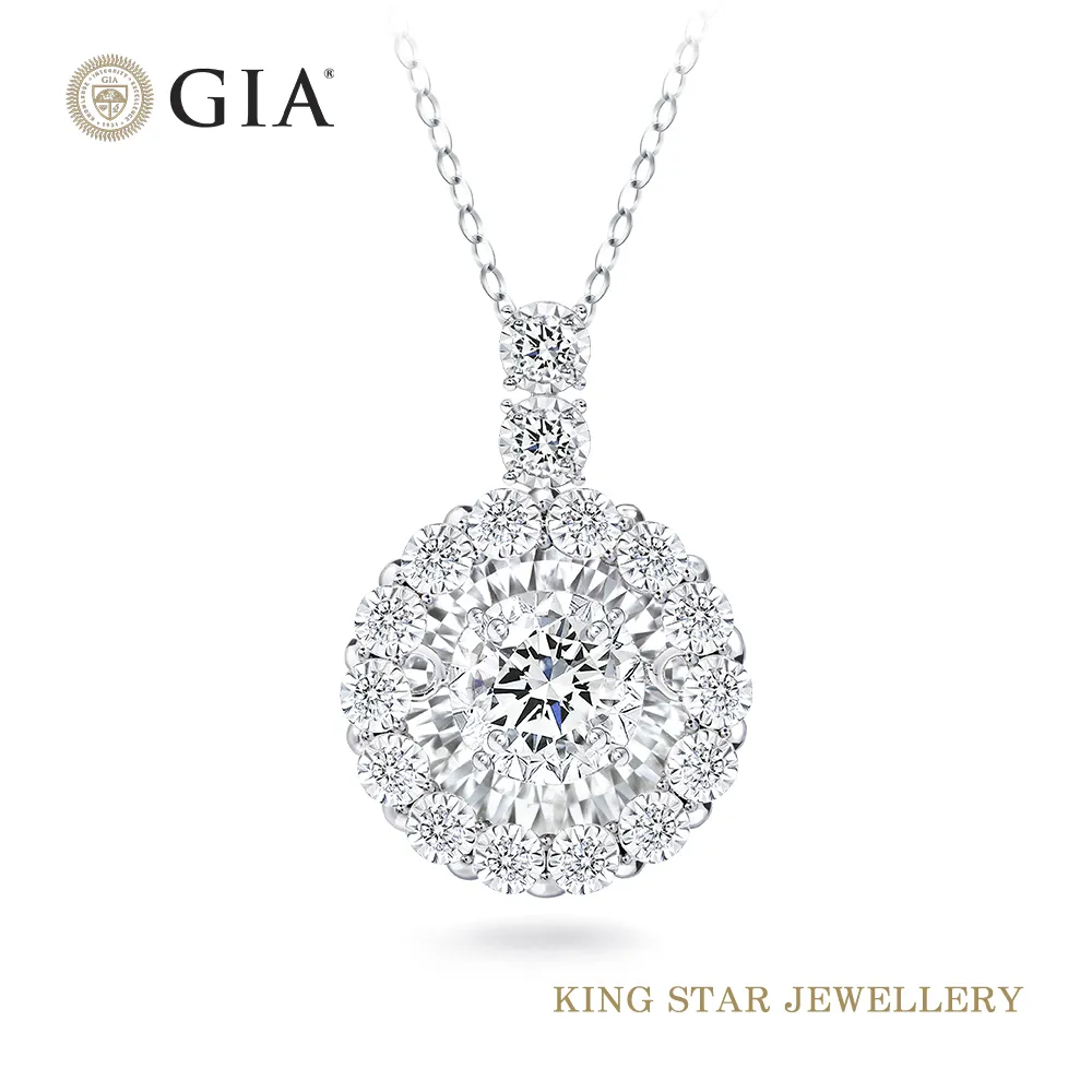 King Star GIA一克拉光芒18K金鑽石項鍊(最白D color 三克拉視覺效果) 歷史價格詳細信息