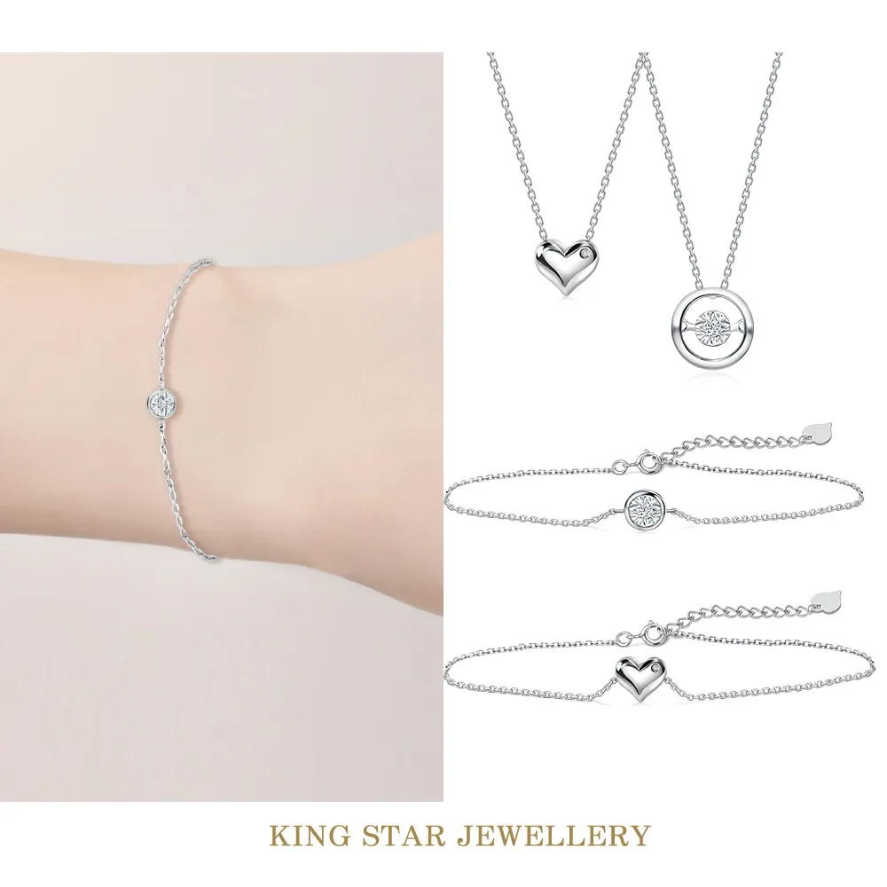 King Star 天然真鑽鏤空愛心項鍊 歷史價格詳細信息