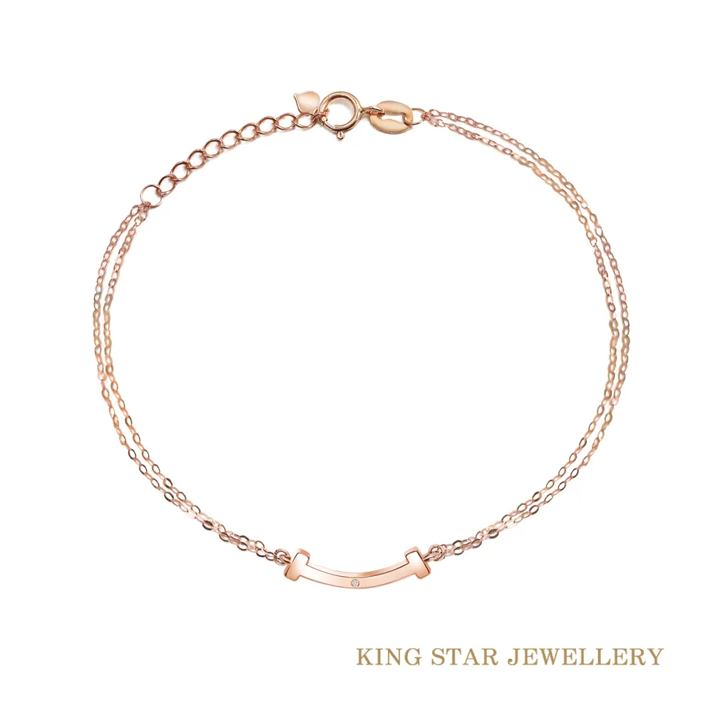 King Star 18K玫瑰金手鍊+項鍊套組(四款選) 歷史價格詳細信息