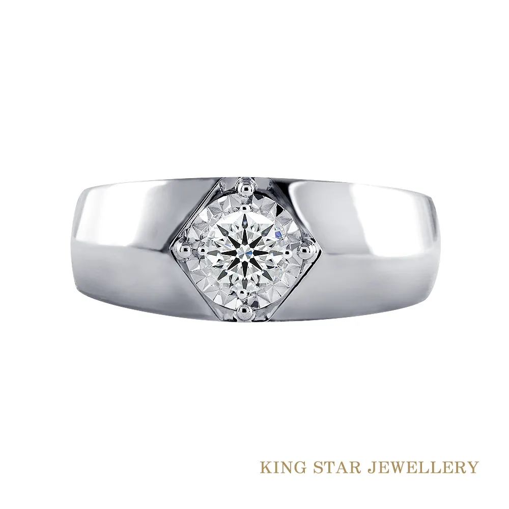 King Star 30分最白D color /3 Excellent極優 八心八箭 鑽石14K金戒指(率真款式) 歷史價格詳細信息