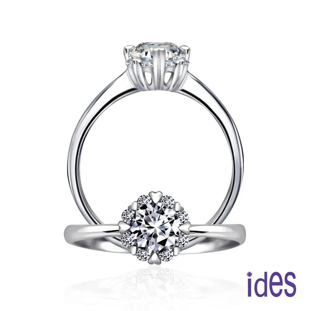 《 ides愛蒂思》精選美鑽30分E/VVS1八心八箭完美車工鑽戒 歷史價格詳細信息