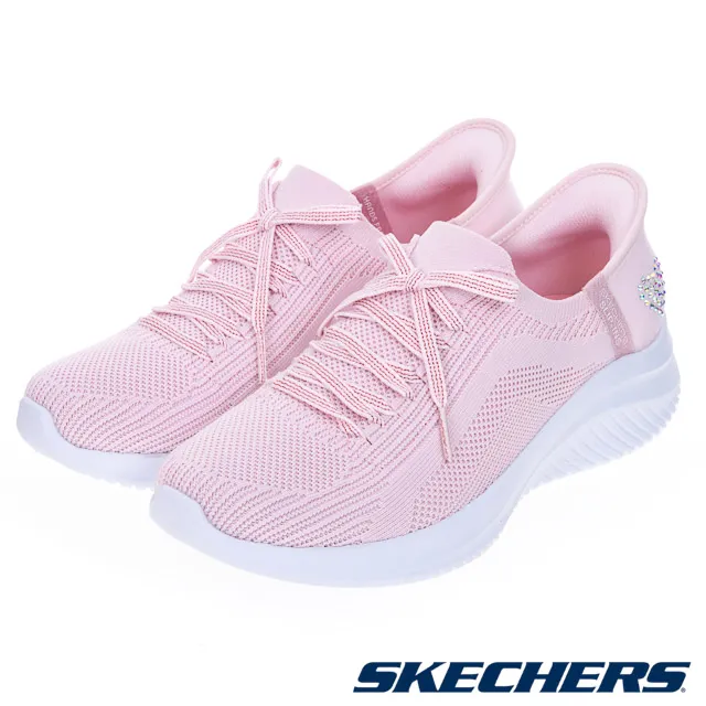 Skechers Ultra Flex 3.0 [150177LTPK] 女 健走鞋 休閒 步行 愛心水鑽 瞬穿 淺粉 歷史價格詳細信息