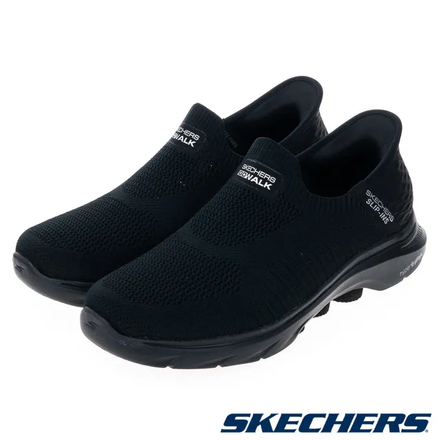 Skechers Go Walk 7 [216552BBK] 男 健走鞋 步行 休閒 瞬穿舒適科技 緩震 套入式 黑 歷史價格詳細信息