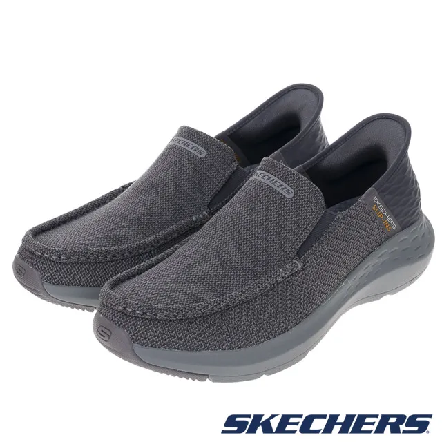 Skechers Parson [204804NVY] 男 休閒鞋 步行 瞬穿舒適科技 舒適 帆布 穩定 穿搭 深藍 歷史價格詳細信息