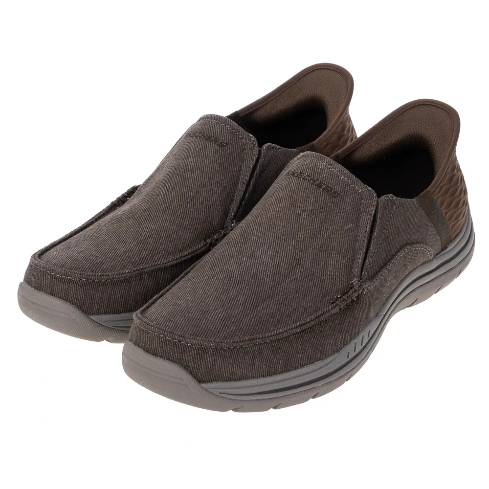 休閒鞋 Expected 2.0-Lucas Slip-Ins 男鞋 棕 套入式 緩衝 針織 健走鞋 205196OLBR 歷史價格詳細信息