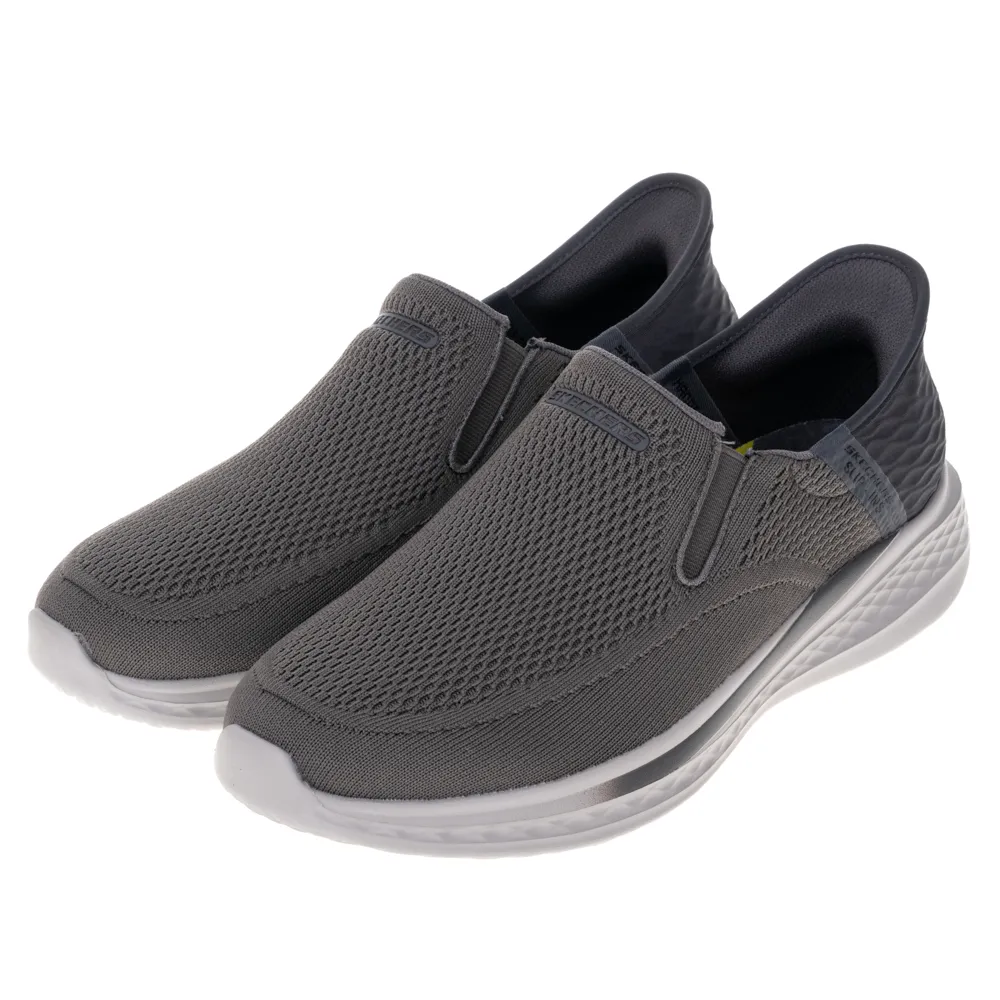 Skechers Slade [210887GRY] 男 休閒鞋 健走 速穿 透氣 包覆 舒適 灰 歷史價格詳細信息