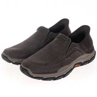 Skechers Respected [204809BLK] 男 休閒鞋 健走 步行 瞬穿舒適科技 止滑 耐磨 帆布 黑 歷史價格詳細信息