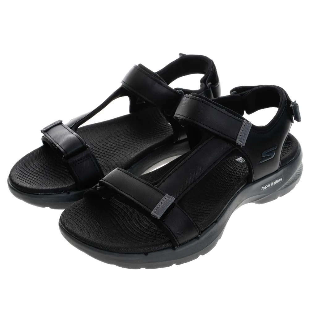 SKECHERS 男鞋 健走系列涼拖鞋 GOWALK 6 SANDAL - 229126BKGY 歷史價格詳細信息