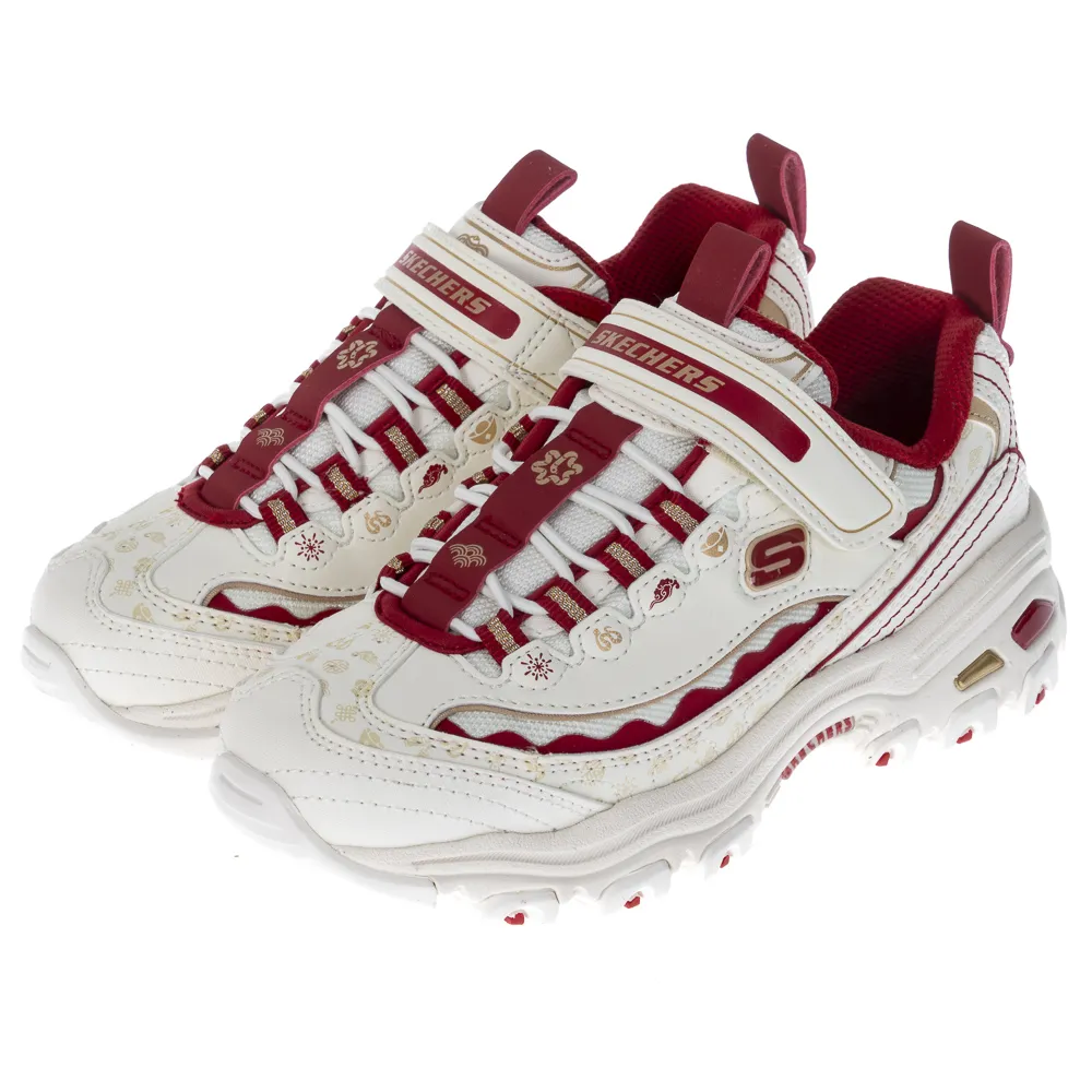 Skechers 童鞋 D Lites 兔年 新年 黑 金 紅 女鞋 小朋友 親子鞋【ACS】 319505LBKRD 歷史價格詳細信息