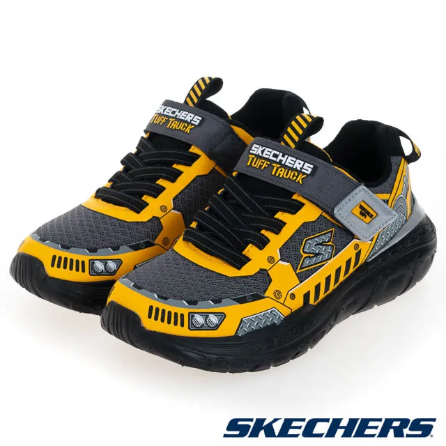 Skechers SKECH Tracks [402303LBKRD] 大童 慢跑鞋 運動 休閒 賽車 魔鬼氈 黑紅 歷史價格詳細信息