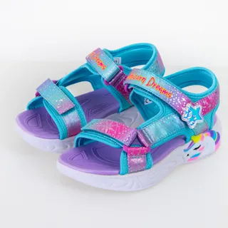 【SKECHERS】女童涼拖鞋系列 愛心閃燈涼鞋 HEART LIGHTS SANDALS(308045LLAV) 歷史價格詳細信息