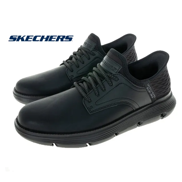 SKECHERS 男鞋 休閒鞋 休閒系列 瞬穿舒適科技 RESPECTED - 204809BLK 歷史價格詳細信息