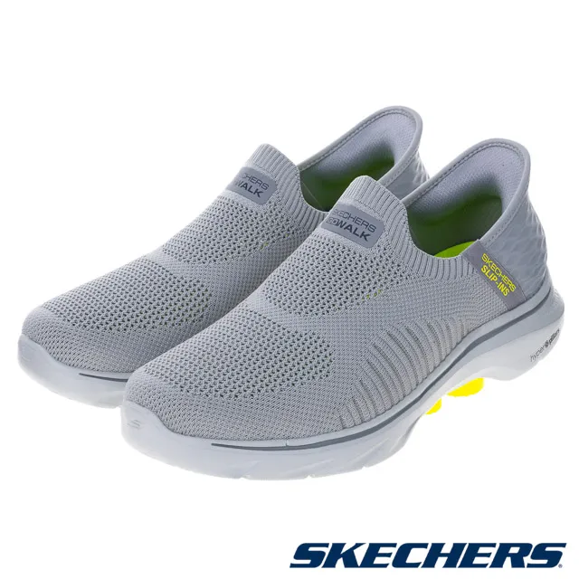 Skechers Go Walk 7 [216552GRY] 男 健走鞋 步行 休閒 瞬穿舒適科技 緩震 套入式 灰 歷史價格詳細信息