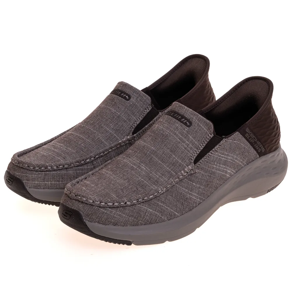 Skechers Parson [204804NVY] 男 休閒鞋 步行 瞬穿舒適科技 舒適 帆布 穩定 穿搭 深藍 歷史價格詳細信息