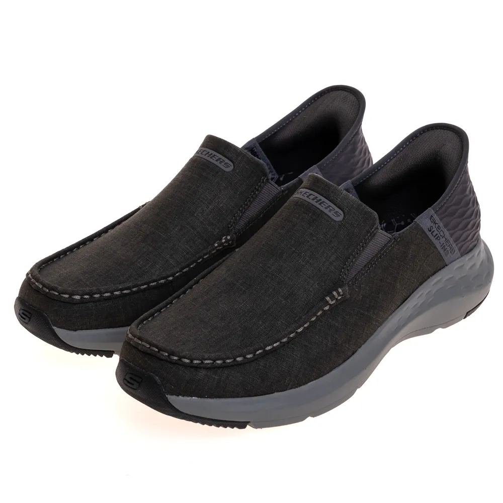 Skechers Parson [204804NVY] 男 休閒鞋 步行 瞬穿舒適科技 舒適 帆布 穩定 穿搭 深藍 歷史價格詳細信息