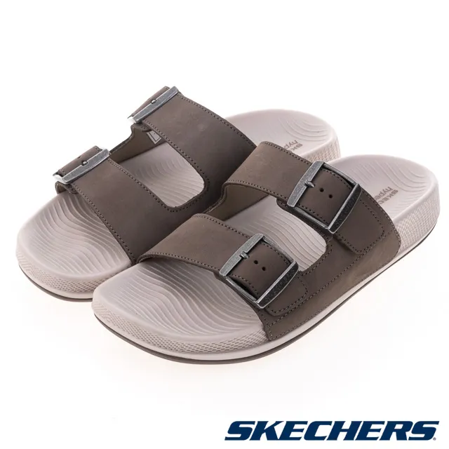 Skechers Hyper Slide [140466DKTP] 女 涼拖鞋 健走 休閒 雙釦 雙帶 緩震 舒適 棕 歷史價格詳細信息
