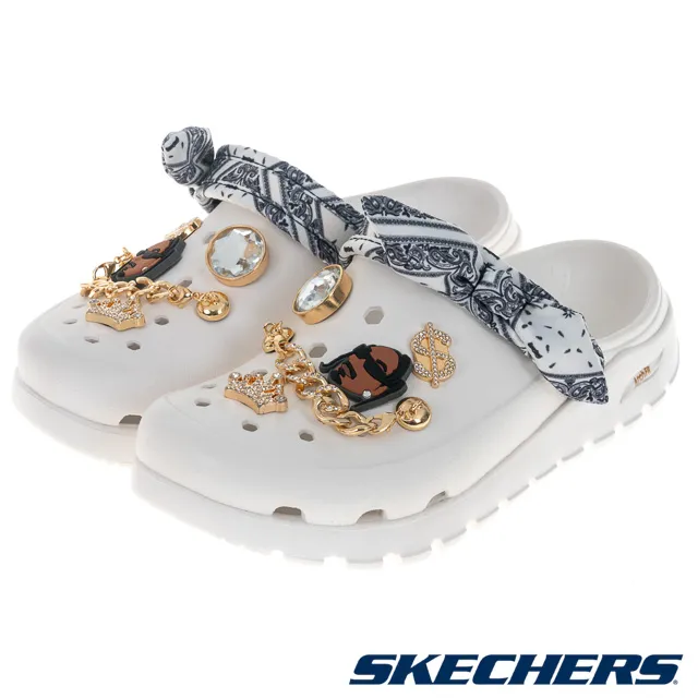 SKECHERS 女鞋 休閒系列 涼拖鞋 SNOOP DOGG 聯名款 ARCH FIT FOOTSTEPS - 186010WHT 歷史價格詳細信息