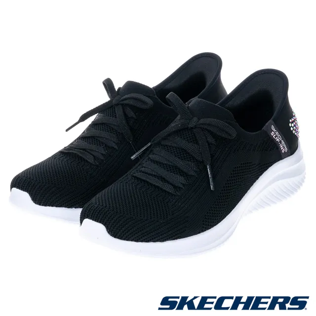 Skechers Ultra Flex 3.0 [150177BLK] 女 健走鞋 休閒 步行 愛心水鑽 瞬穿 舒適 黑 歷史價格詳細信息