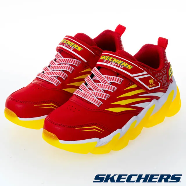 Skechers童鞋 男童電燈鞋 SHARK-BOTS 輕量避震緩衝 鯊魚運動鞋 跑步鞋 慢跑鞋 魔鬼氈 Y8254 歷史價格詳細信息