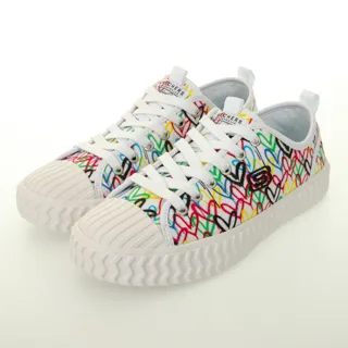 SKECHERS 女 STREET TRAX 帆布鞋 休閒 百搭 餅乾鞋 - 155382OFWT 歷史價格詳細信息