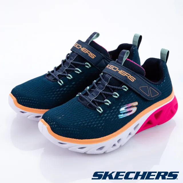 Skechers Glide 藏青橘 防潑水 固特異底 運動鞋 男款 NO.B2283【新竹皇家 237255NVY】 歷史價格詳細信息