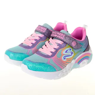 【SKECHERS】女童鞋系列 燈鞋 RAINBOW RACER(302300LPKMT) 歷史價格詳細信息