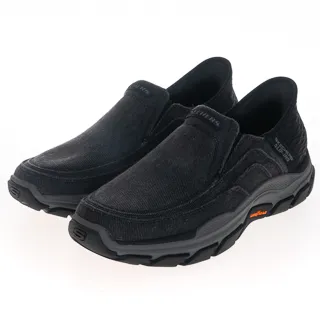 Skechers Respected [204809BLK] 男 休閒鞋 健走 步行 瞬穿舒適科技 止滑 耐磨 帆布 黑 歷史價格詳細信息