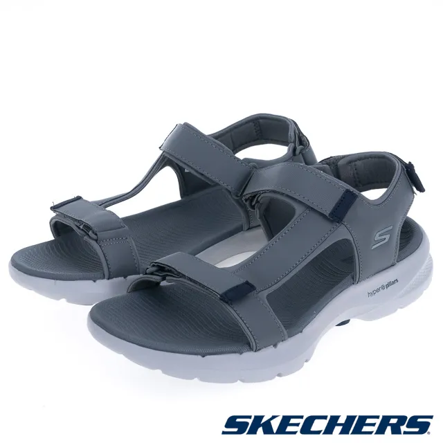 SKECHERS 男鞋 健走系列涼拖鞋 GOWALK 6 SANDAL - 229126BKGY 歷史價格詳細信息