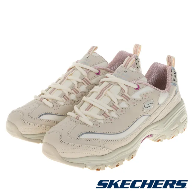 Skechers D'Lites [150236NTPK] 女 休閒鞋 復古 厚底 老爹鞋 緩震 舒適 穿搭 杏 粉紅 歷史價格詳細信息