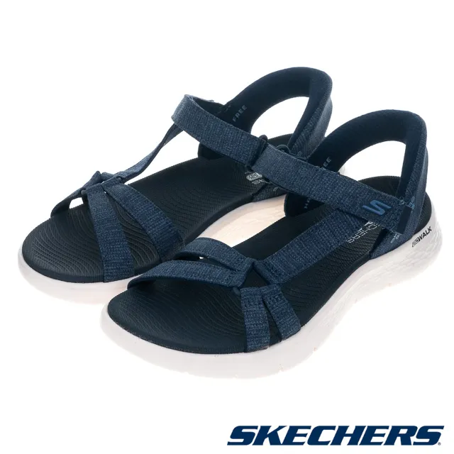 SKECHERS 女鞋 健走系列 涼拖鞋 瞬穿舒適科技 GO WALK FLEX SANDAL - 141481NVY 價格比較,價格查詢,歷史價格詳細信息