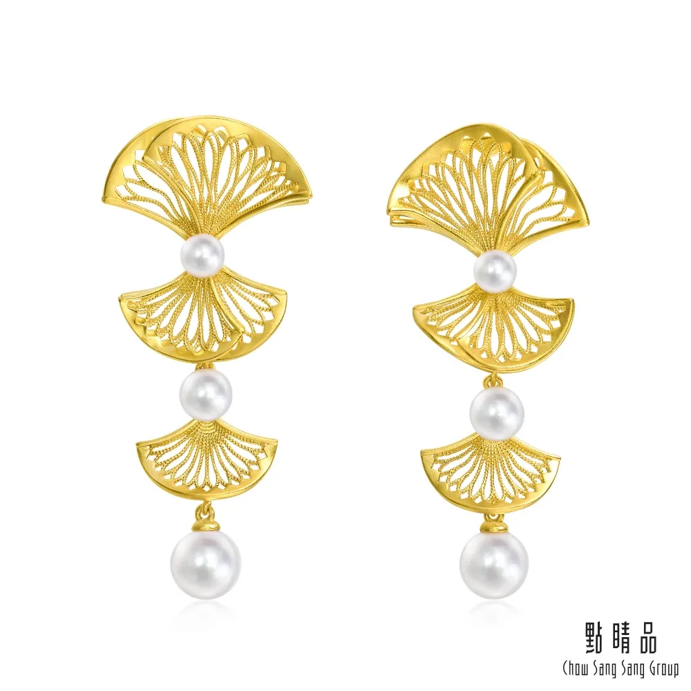 【點睛品】銀杏葉 黃金貝母耳環 歷史價格詳細信息