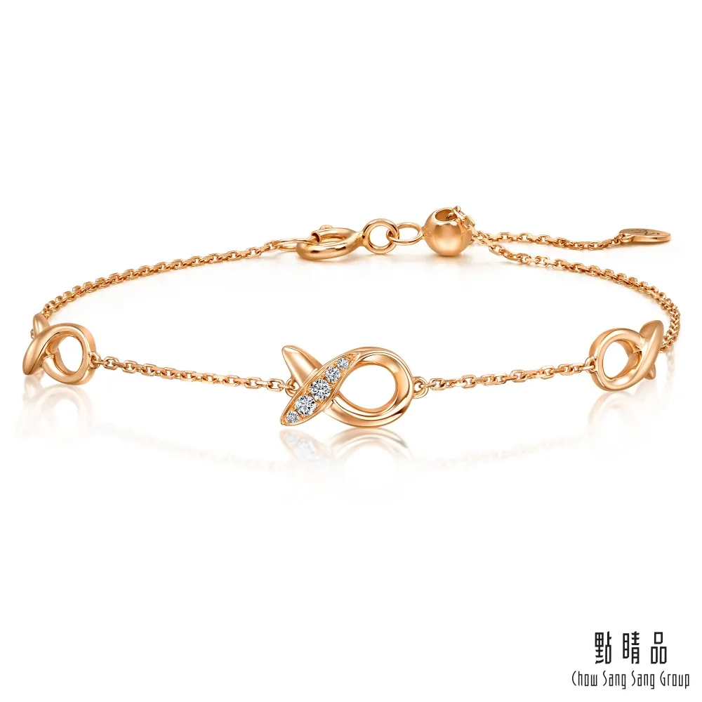 點睛品 比彼心 18K玫瑰金鑽石耳環(一對) 歷史價格詳細信息