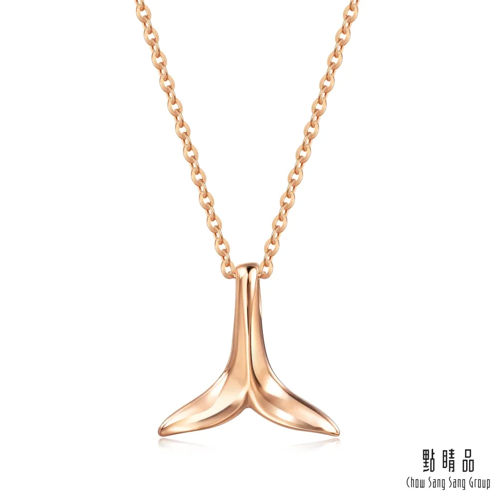 點睛品 全18K 海豚精靈 18K玫瑰金項鍊 歷史價格詳細信息