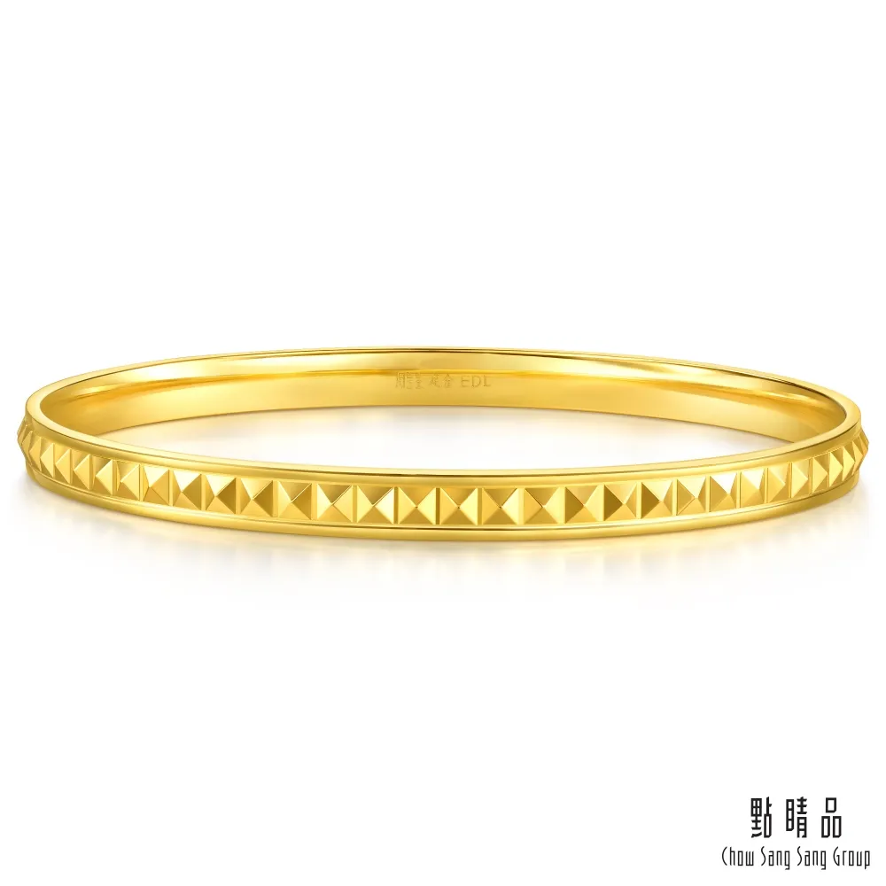 點睛品 亮鏡金 立體幾何 黃金耳環(一對) 歷史價格詳細信息