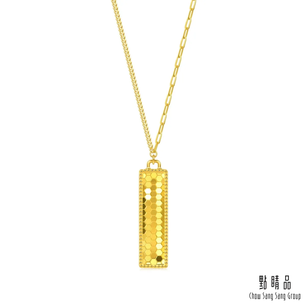 點睛品 亮鏡金 高雅長形 黃金項鍊_計價黃金 歷史價格詳細信息