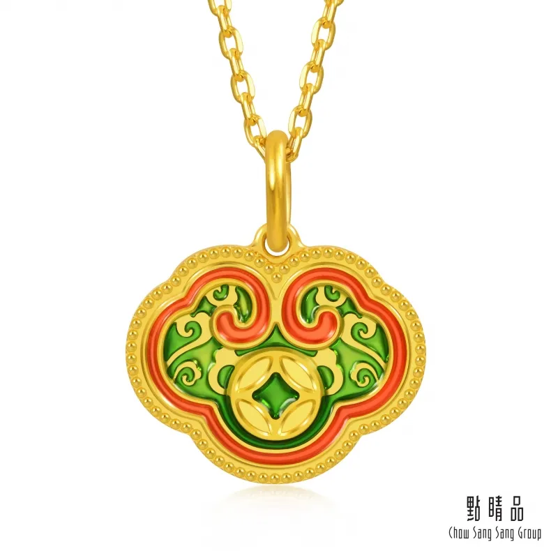 點睛品 999純金 如意金鎖 黃金吊墜 歷史價格詳細信息