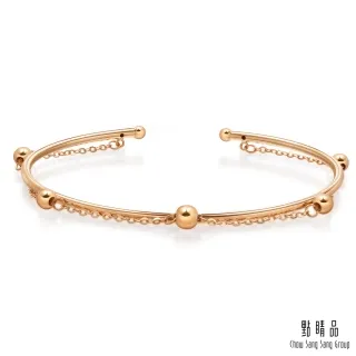 點睛品 簡約雙環 18K玫瑰金單邊耳環 歷史價格詳細信息