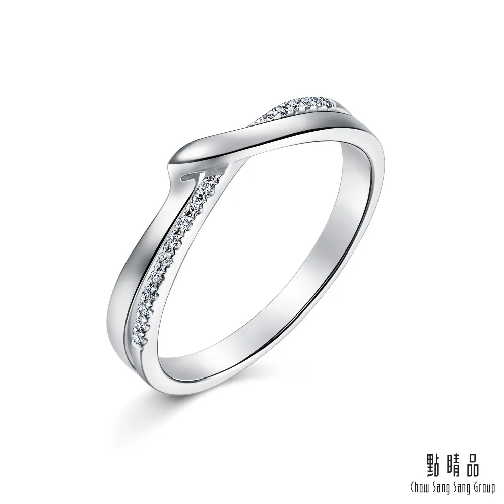 點睛品 Promessa 小皇冠系列 鉑金鑽石戒指(女款) 歷史價格詳細信息